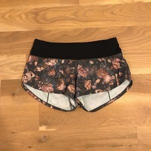 Lululemon athletics flower shorts, size 2